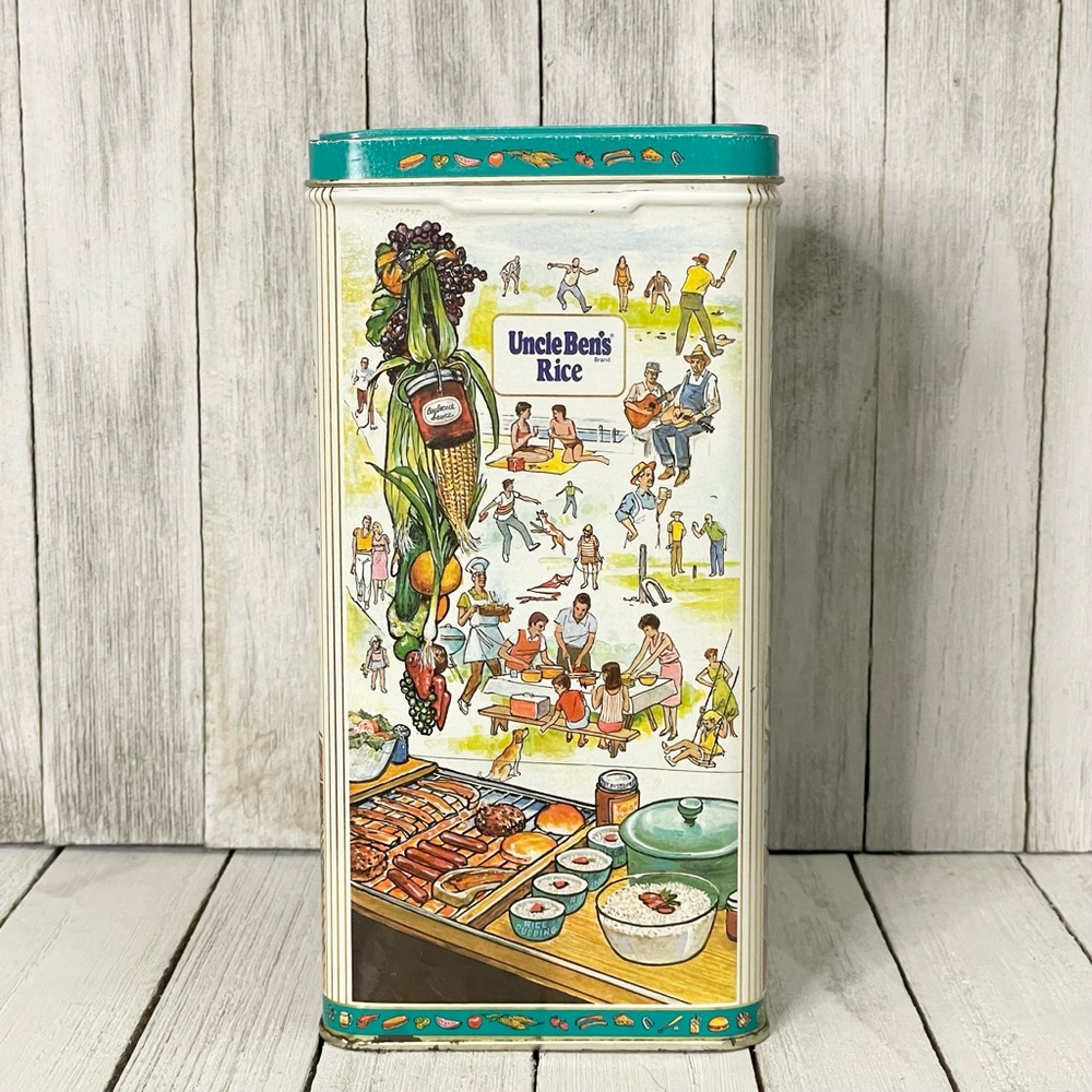 Vintage 1987 Uncle Ben's Rice Advertising Collectors Tin with Lid